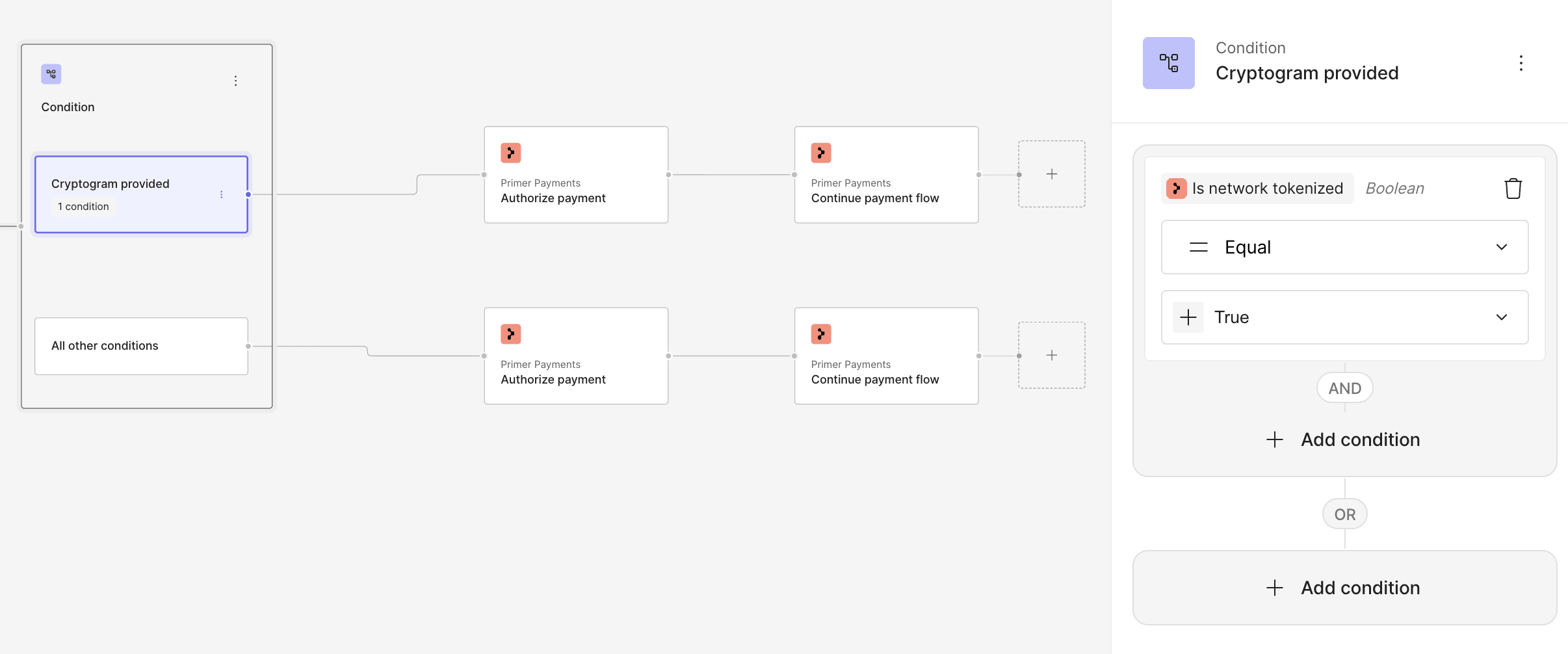 Google Pay workflow condition example